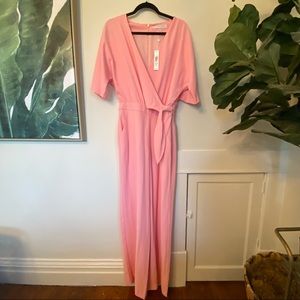 PINK TRINA TURK WRAP KAI JUMPSUIT / PLAYSUIT NWT
